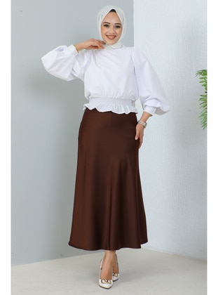 Brown - Skirt - Benguen