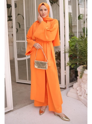 Orange - Unlined - Suit - İmaj Butik