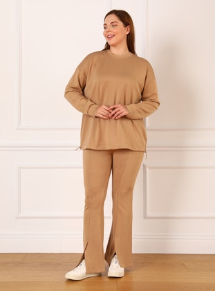 Camel - Plus Size Sweatshirts - Alia