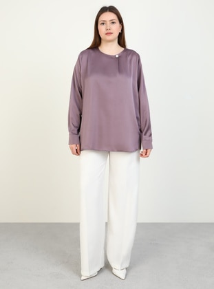 Lavender - Plus Size Blouse - Alia