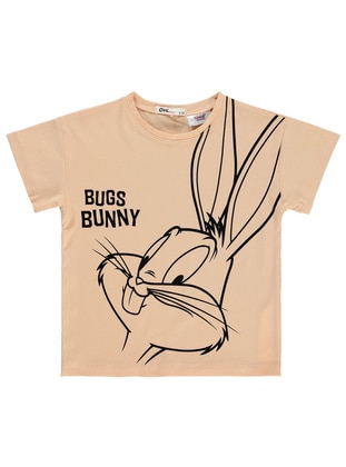 Peach - Girls` T-Shirt - Bugs Bunny
