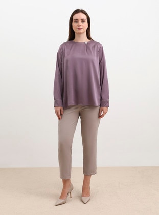 Lavender - Plus Size Blouse - Alia