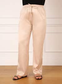 Light Beige - Plus Size Pants
