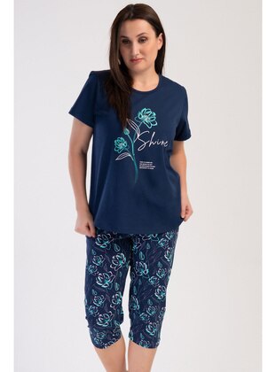 Dark Blue - Plus Size Pyjamas - Vienetta
