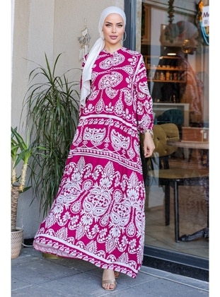 Fuchsia - Modest Dress - Bestenur