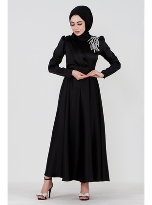 Black - 500gr - Evening Dresses - Sevitli