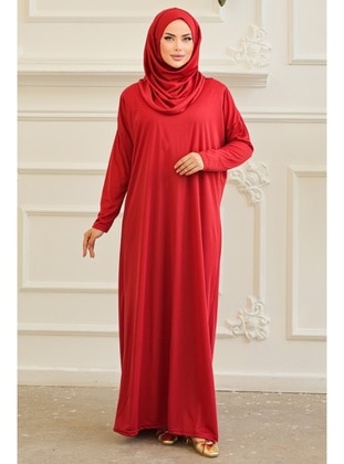 أحمر - ملابس صلاة - Bestenur