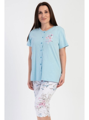 Blue - Plus Size Pyjamas - Vienetta