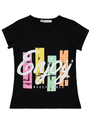 Black - Girls` T-Shirt - Civil Girls