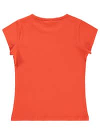 Orange - Girls` T-Shirt