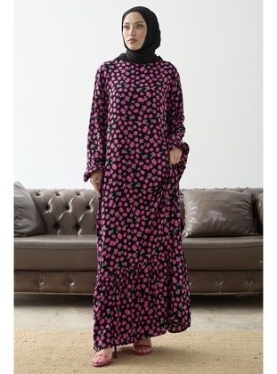 Fuchsia - Unlined - Modest Dress - InStyle