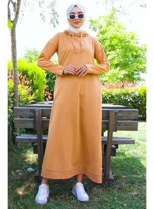 Mustard - Modest Dress - Hafsa Mina