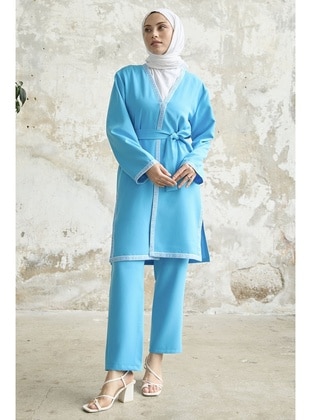 Blue - Ethnic - Unlined - Suit - InStyle