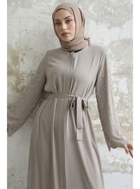 Stone Color - Unlined - Abaya