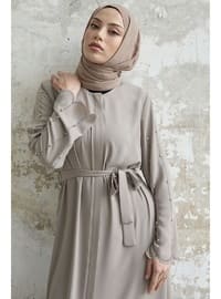 Stone Color - Unlined - Abaya