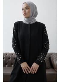 Black - Unlined - Evening Abaya