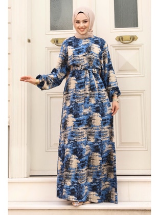 Blue - 300gr - Modest Dress - Tesettür Dünyası