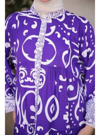 Purple - Unlined - Modest Dress