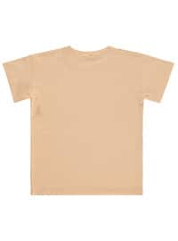 Peach - Girls` T-Shirt