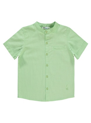 Light Green - Boys` Shirt - Civil Baby