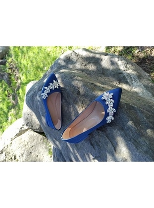 Navy Blue - Flat Shoes - Atelierby DS