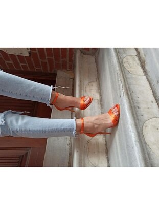 Orange - Evening Shoes - Atelierby DS