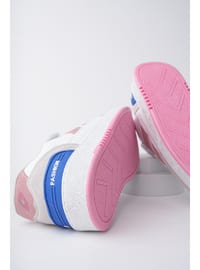 White - Pink - Kids Trainers