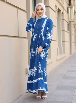 Saxe Blue - Modest Dress - ZENANE