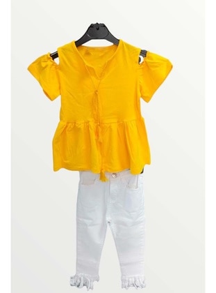 Yellow - Girls` Suit - Riccotarz