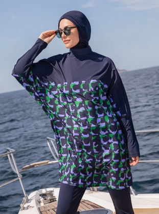 Navy Blue - Burkini - Mayo Bella