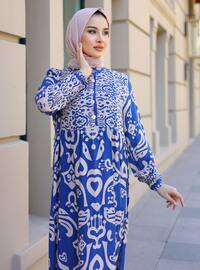 Blue - Modest Dress