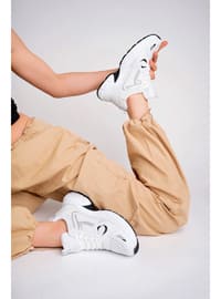 White - Gray - Sports Shoes