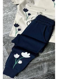 Navy Blue - Girls` Sweatpants