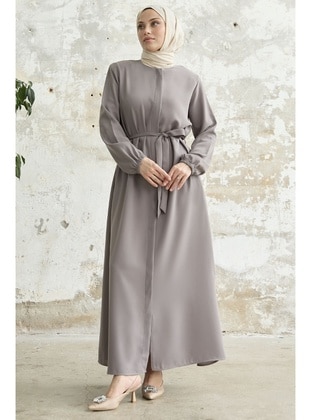 Lilac - Unlined - Abaya - InStyle