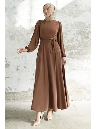 Tan - Modest Dress - InStyle