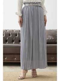 Grey - Fully Lined - Skirt