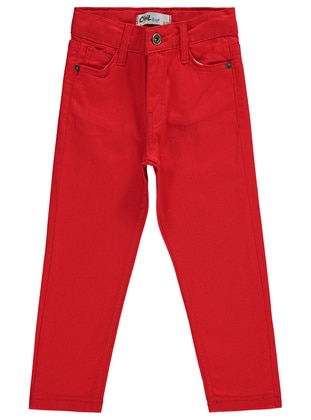 Red - Boys` Pants - Civil Boys