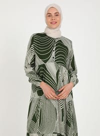 Khaki - Modest Dress
