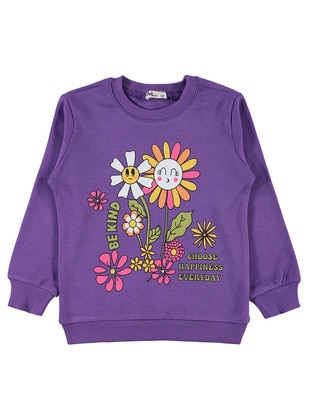Purple - Girls` Sweatshirt - Civil Girls
