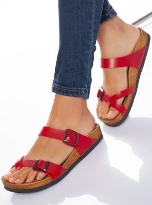 Red - Sandal - 400gr - Slippers - Shoescloud