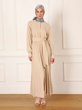 Stone Color - Modest Dress - Refka