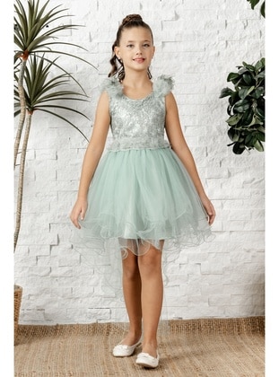 Fully Lined - Mint Green - Girls` Dress - MNK Baby