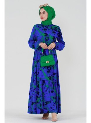 Saxe Blue - Modest Dress - Sevitli