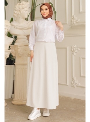 White - Skirt - Bestenur