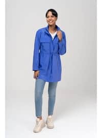 Saxe Blue - Trench Coat