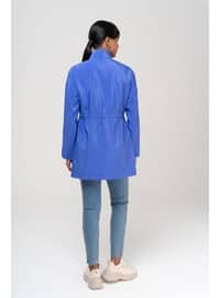 Saxe Blue - Trench Coat