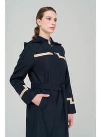 Navy Blue - Trench Coat