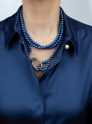 Blue - Necklace - Pridza