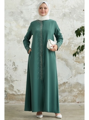 Mint Green - Unlined - Abaya - InStyle