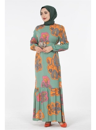 Green Almon - Modest Dress - Sevitli